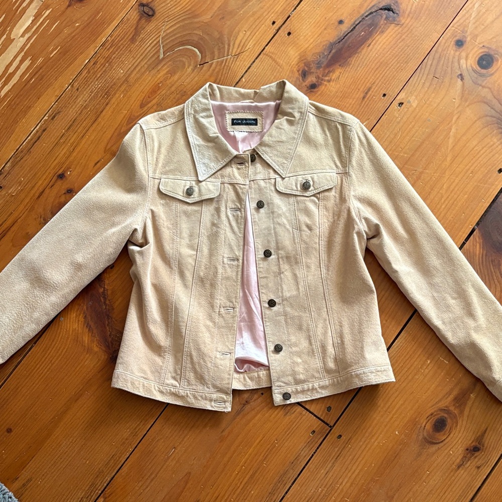 Joseph Beige Jacket with Pink Lining